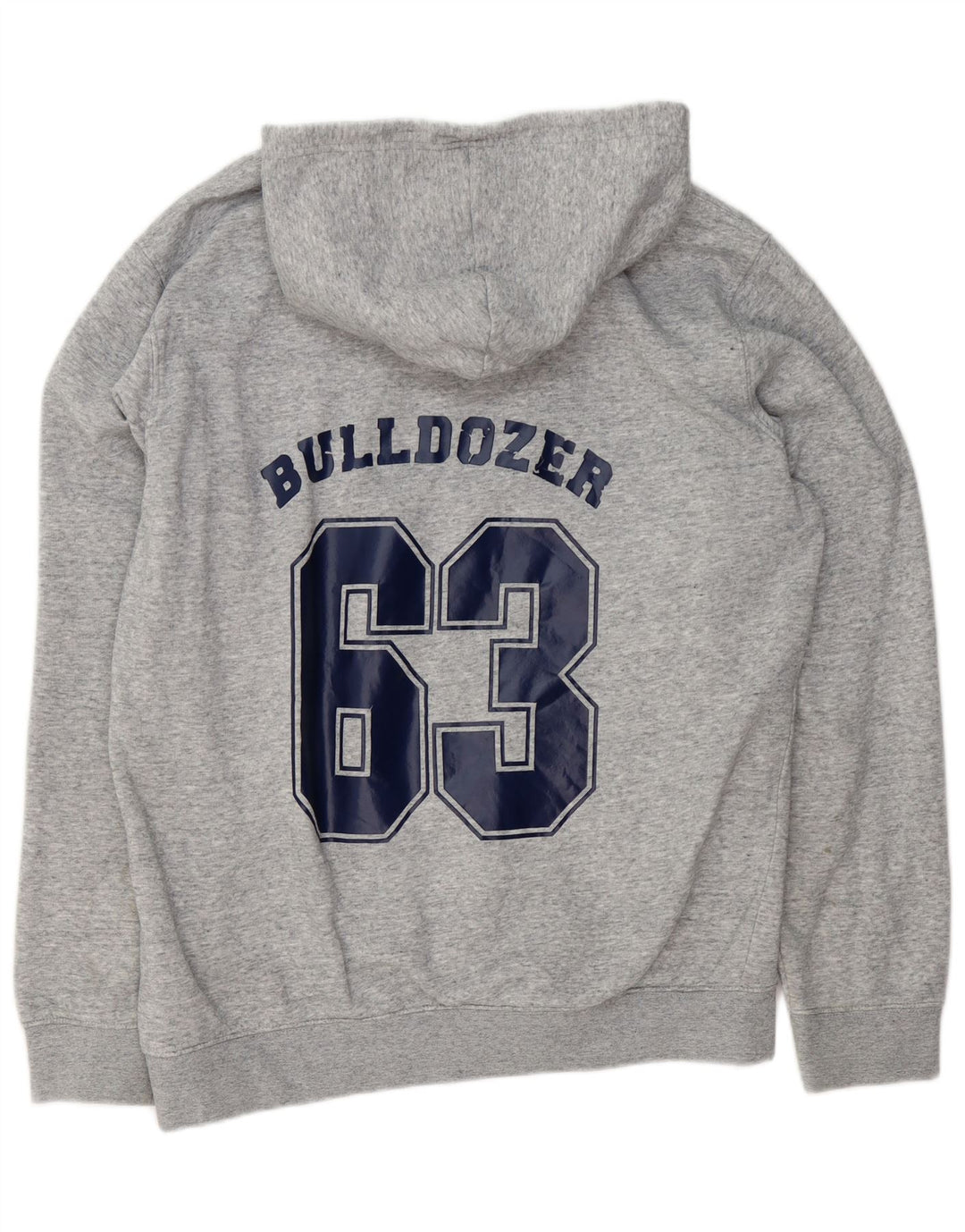 Мужской джемпер с капюшоном CHAMPION с рисунком XL, серый хлопок с крапинками