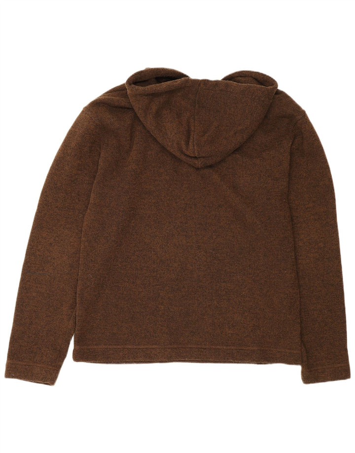 Мужской джемпер с капюшоном из шерпа Weird Fish, средний коричневый полиэстер в крапинку