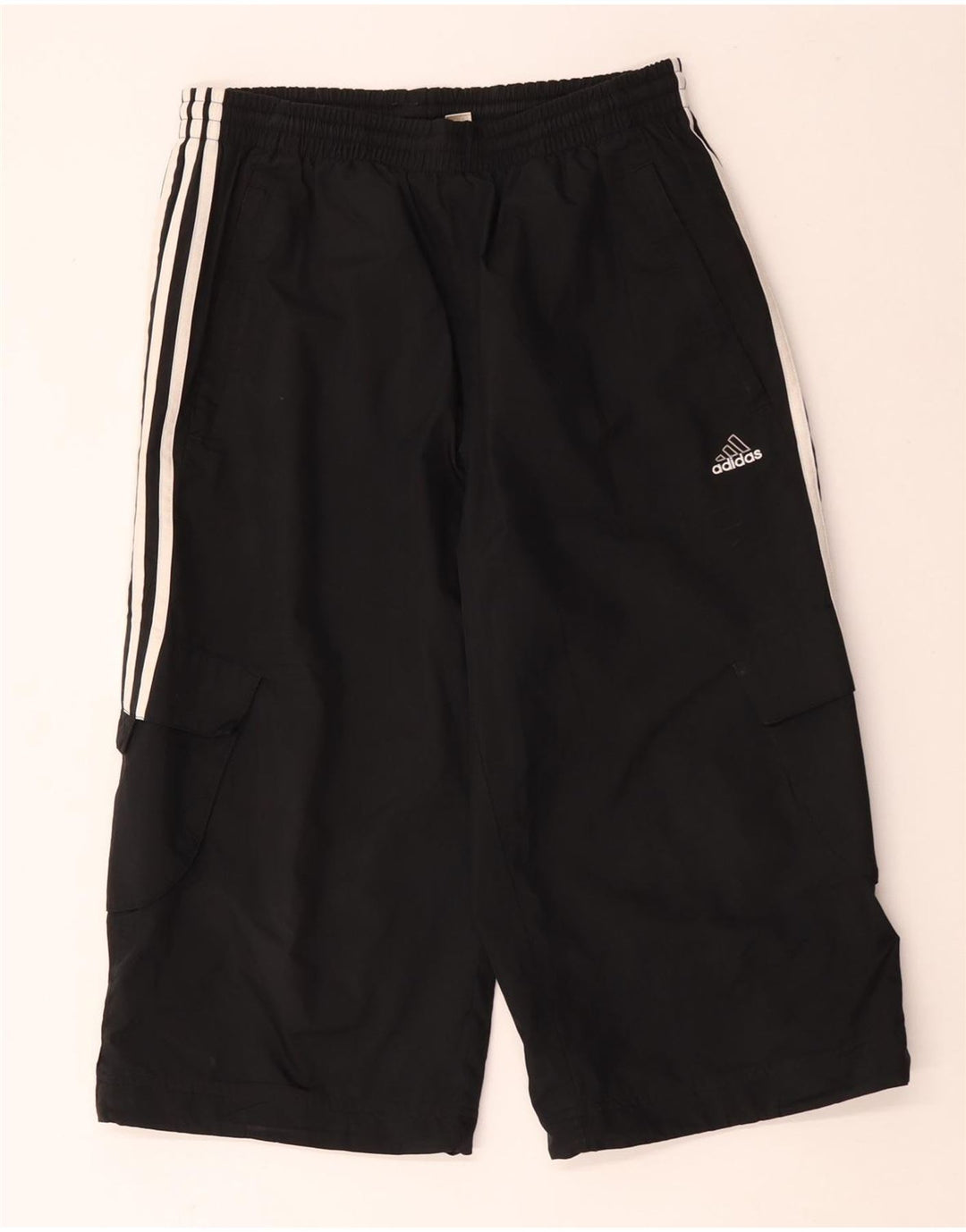 Мужские спортивные шорты-бермуды Adidas, маленькие черные из полиэстера