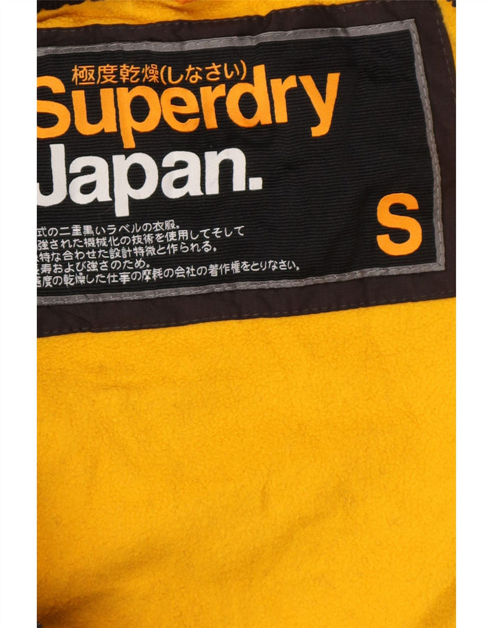Мужская ветровка Superdry с графическим рисунком UK 36, маленькая черная