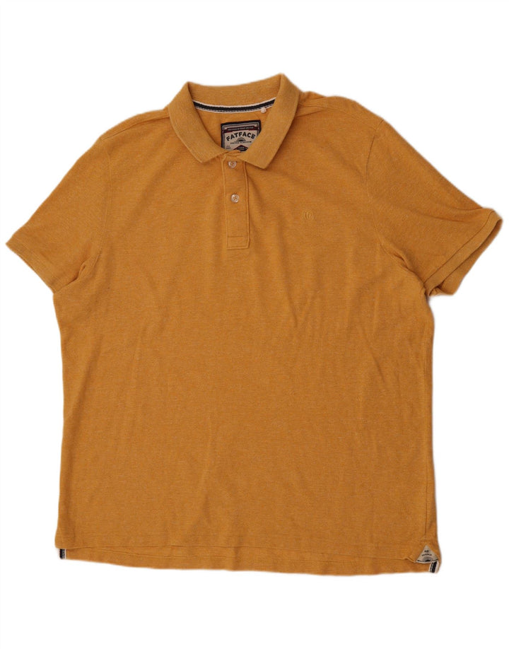 Мужская рубашка поло Fat Face 3XL, желтый хлопок