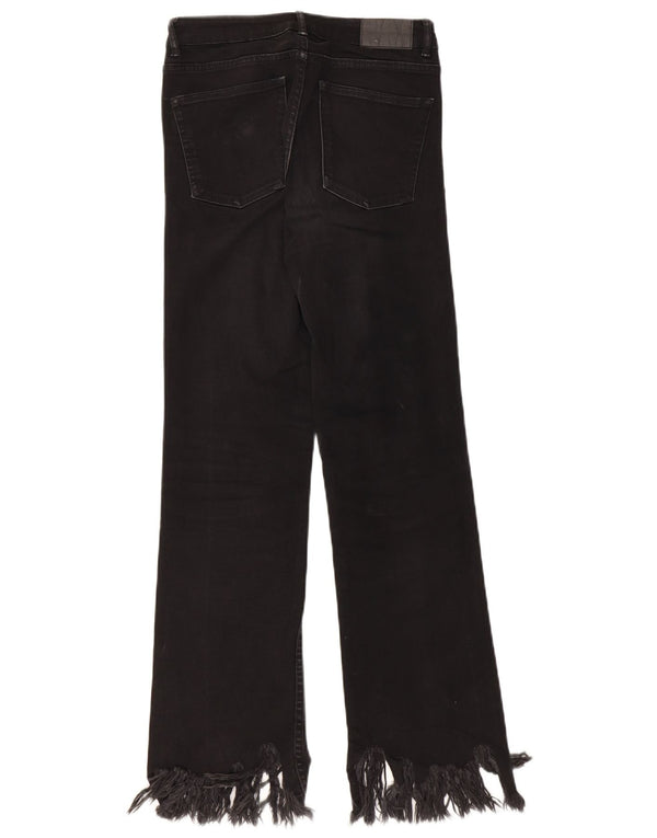 Женские прямые джинсы ZARA EU 36 XS W26 L27, черные