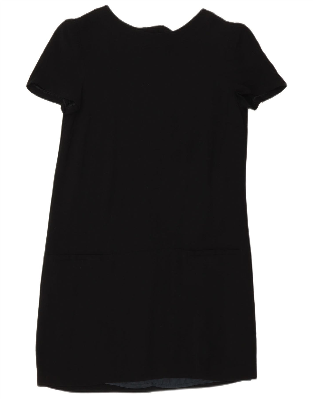 Женское платье прямого кроя Massimo Dutti EU 40, средний черный, вискоза
