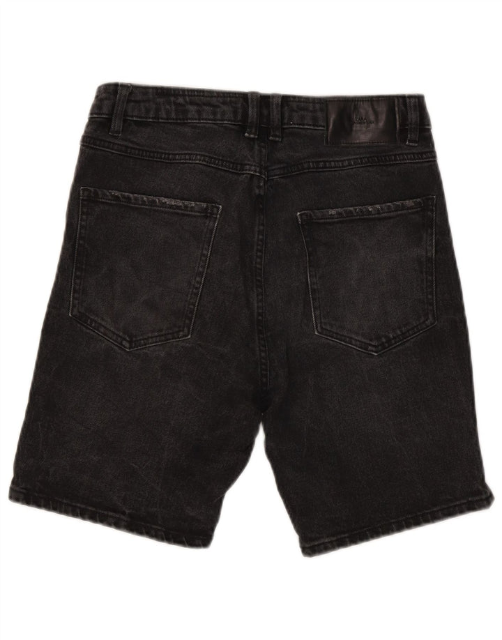 Мужские джинсовые шорты Zara EU 38 Small W30, черный хлопок