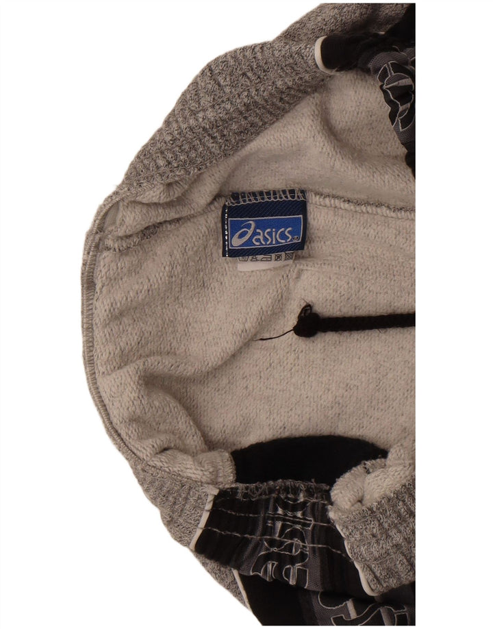 Мужские спортивные брюки с графическим рисунком Asics, маленькие серые хлопковые брюки с цветными блоками