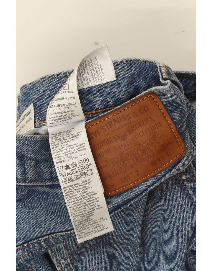 Мужские прямые джинсы Levi's 551 W31 L26 синие, хлопок