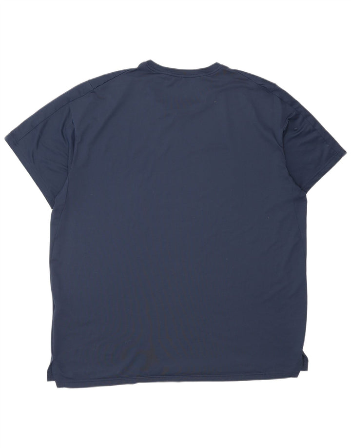 Мужская футболка Nike Dri Fit Standard Fit Top XL темно-синего цвета из полиэстера