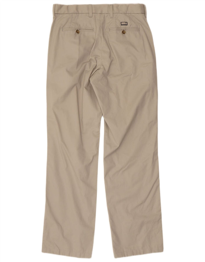 MARKS & SPENCER Womens Straight Chino Trousers W32 L31 Grey Cotton