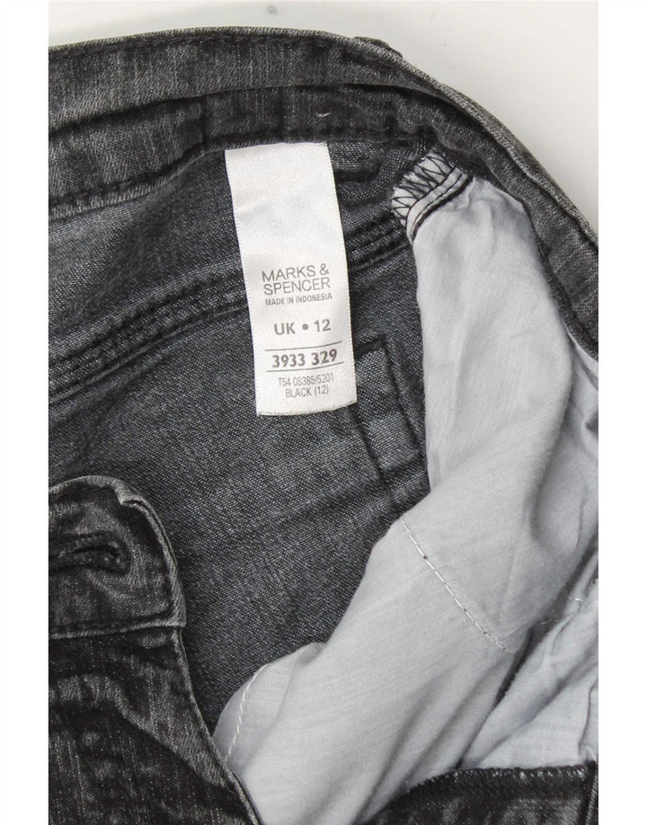 Женские джинсы-капри Marks & Spencer UK 12 Medium W30 L19 Серые хлопковые