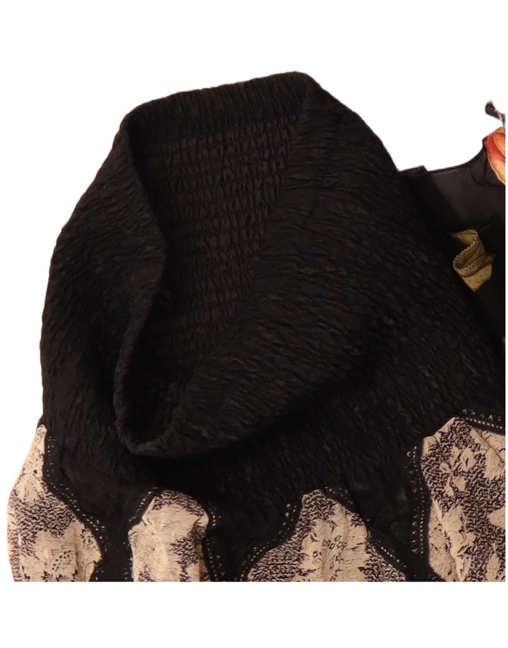 Винтажная женская асимметричная цыганская юбка W30, средняя разноцветная пэчворк