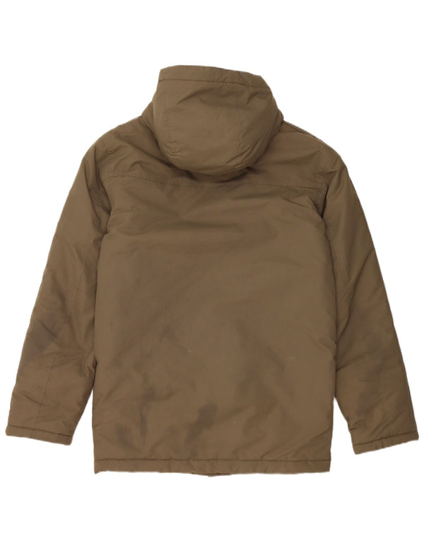 Мужская стеганая куртка Adidas с капюшоном UK 34 XS Хаки, нейлон