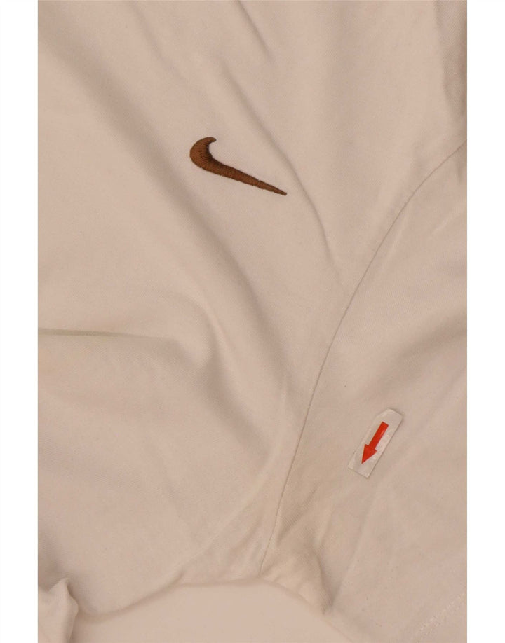 Мужская футболка Nike, маленький белый хлопок