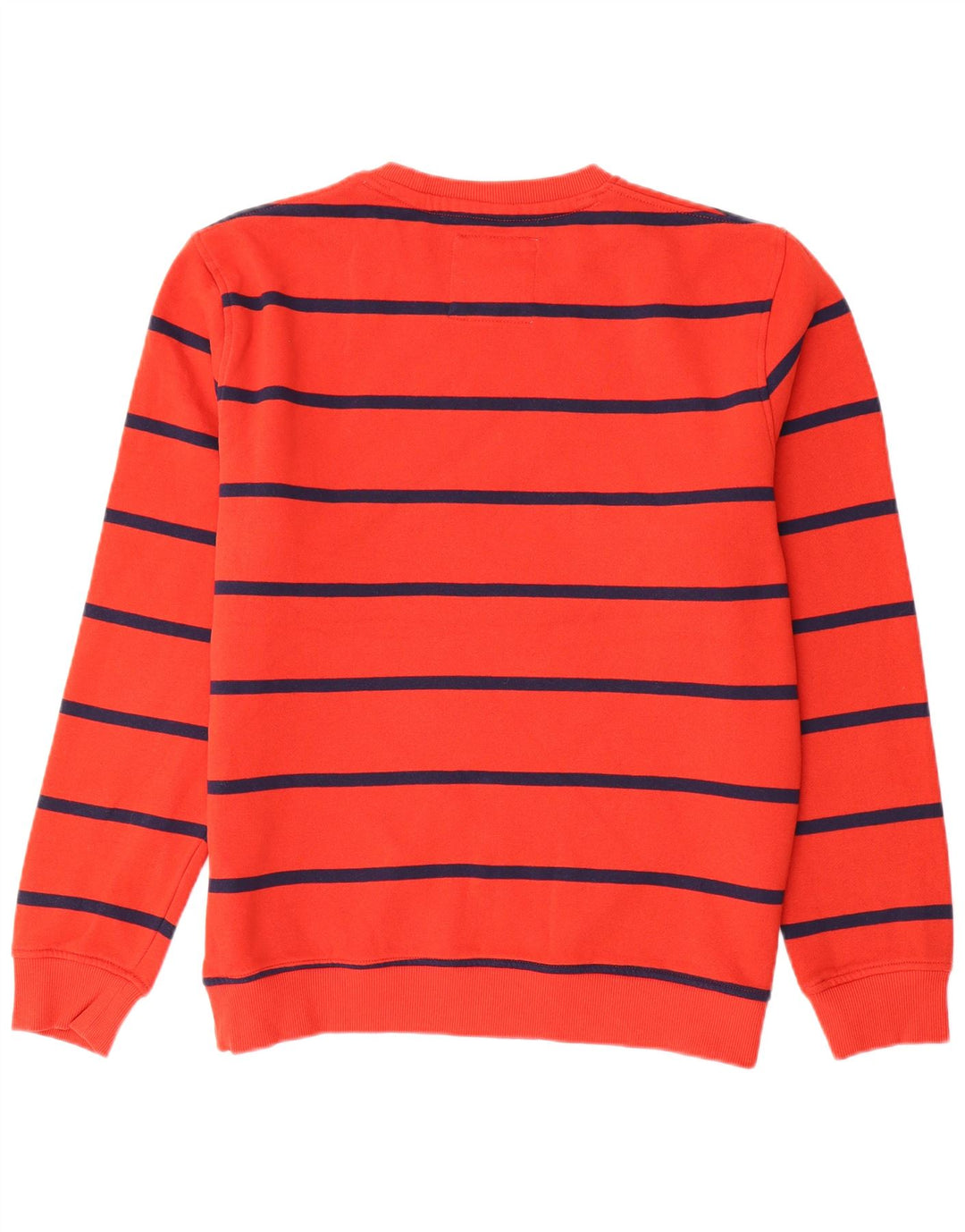 Crew Clothing Мужской свитер-джемпер из хлопка в большую красную полоску
