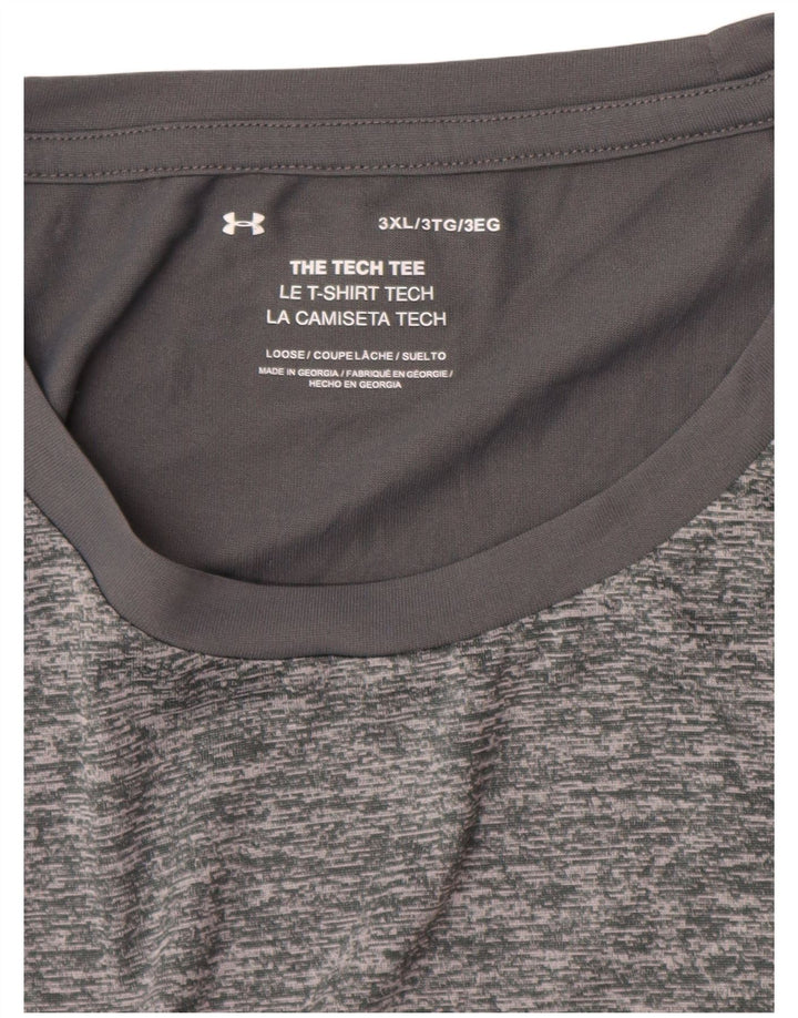Мужская футболка Under Armour Top 3XL Серая в крапинку