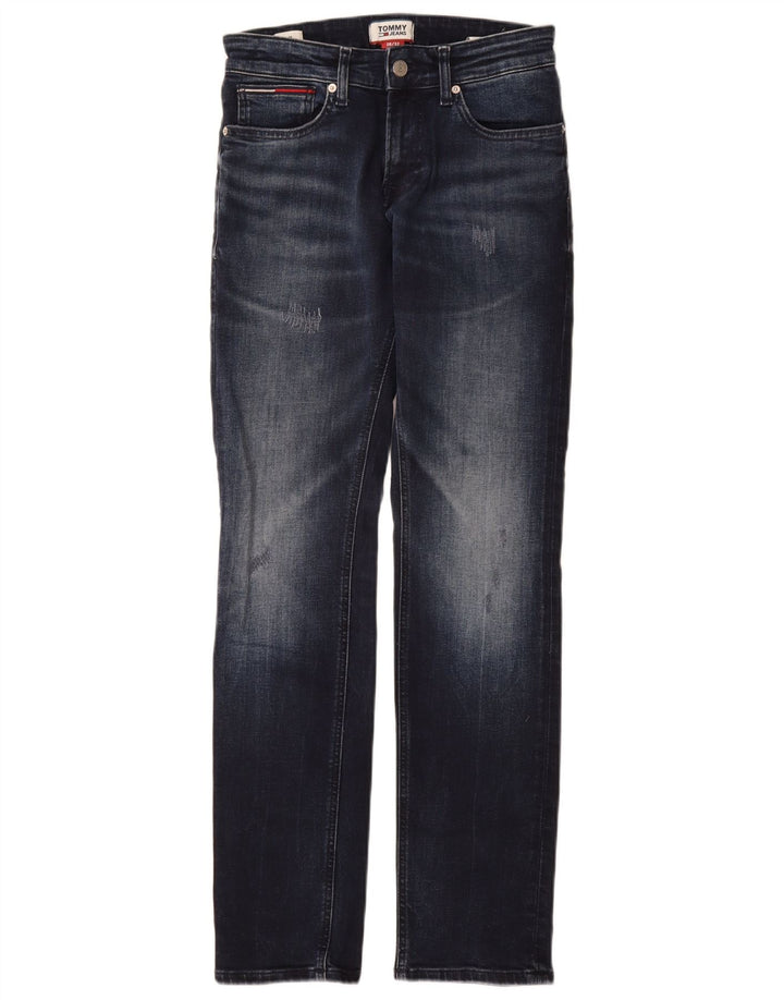 Женские узкие джинсы Tommy Hilfiger W28 L32 Темно-синие, хлопок