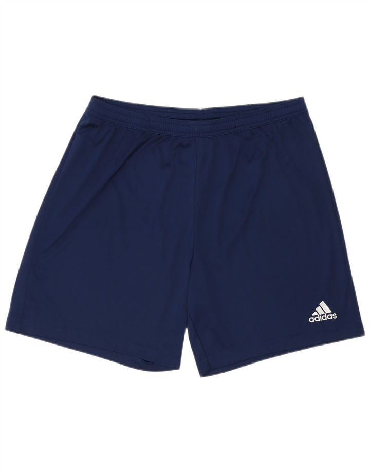 Мужские спортивные шорты Adidas XL темно-синие из полиэстера