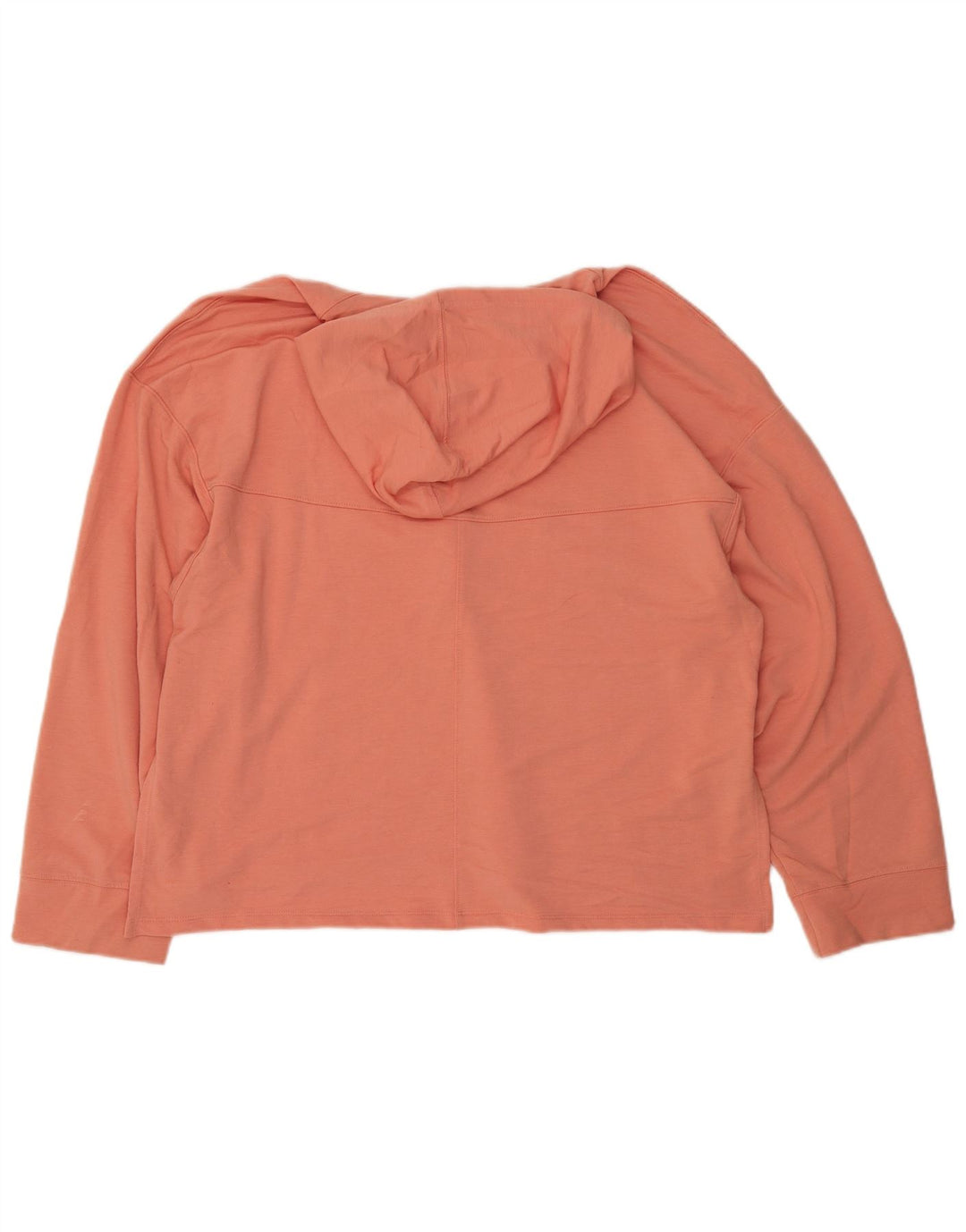 Женский свободный худи с капюшоном Nike Dri Fit UK 16, большой оранжевый полиэстер