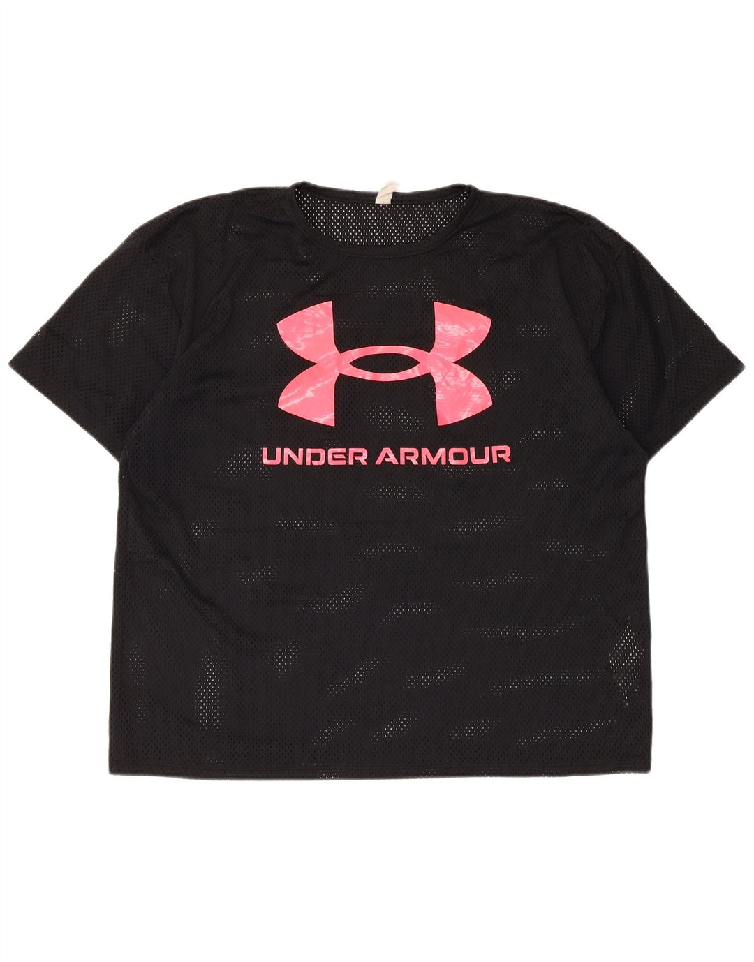 Женская футболка с рисунком Under Armour Top UK 16, большой черный полиэстер