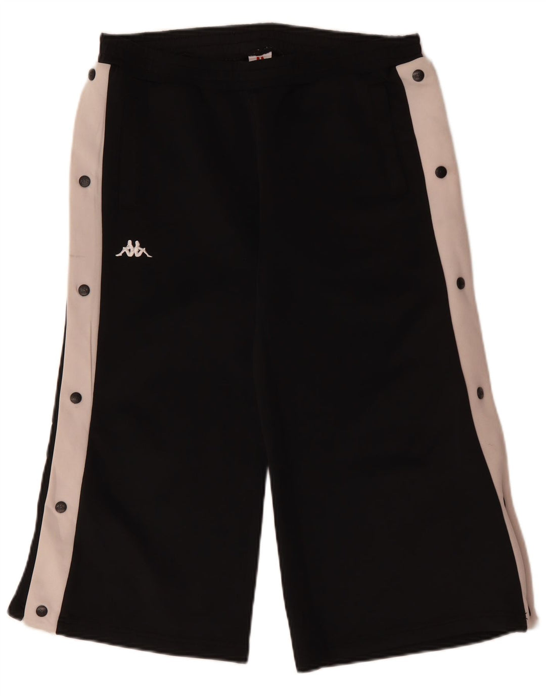 KAPPA Женские спортивные брюки-капри UK 16, большие черные цветные блоки