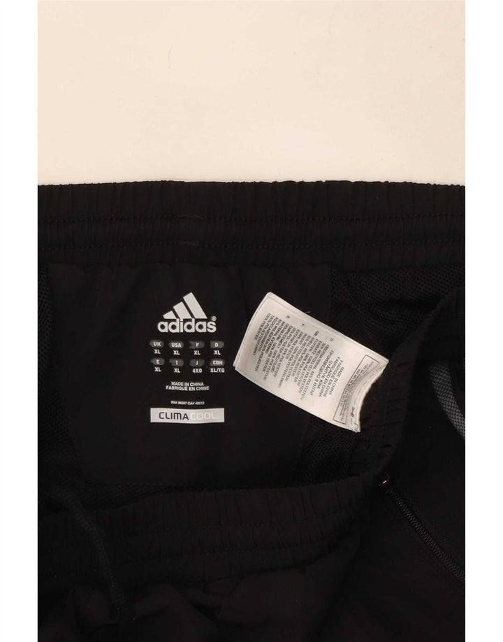 Мужские спортивные брюки Adidas Climacool XL, черный полиэстер с цветными блоками