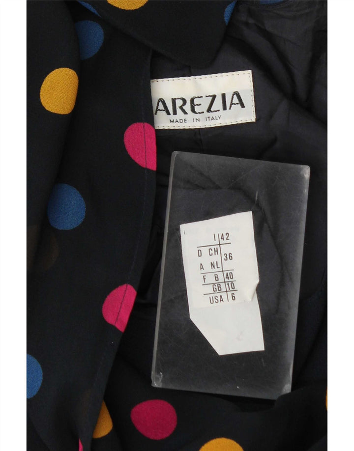 Женское платье-футляр с завязкой спереди Arezia UK 10, маленькое темно-синее пятно