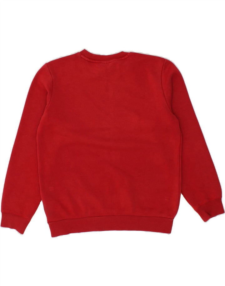 ADIDAS Boys Sweatshirt Jumper 11-12 Years Red Cotton Vintage Adidas and Second-Hand Adidas from Messina Hembry 