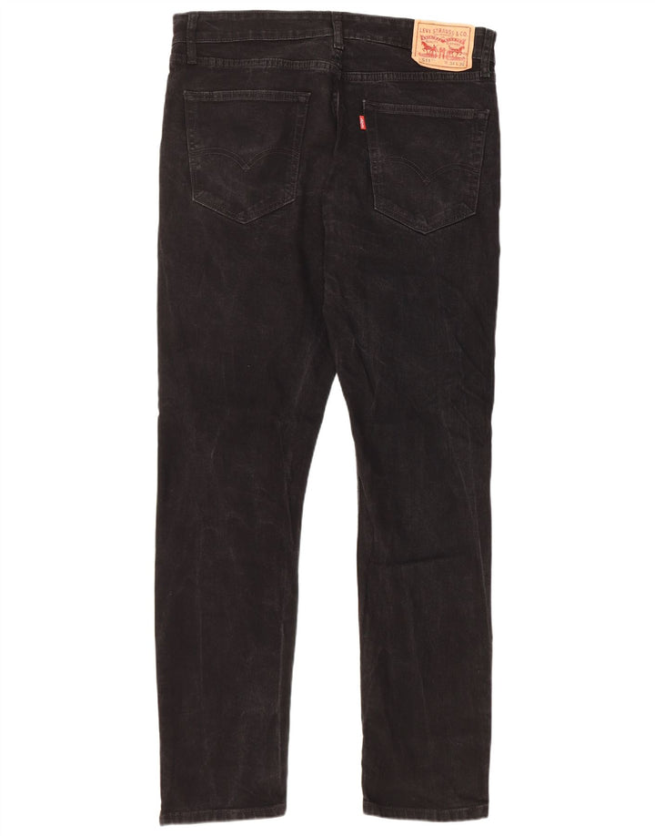 Мужские джинсы LEVI'S 511 Slim W34 L32, черный хлопок