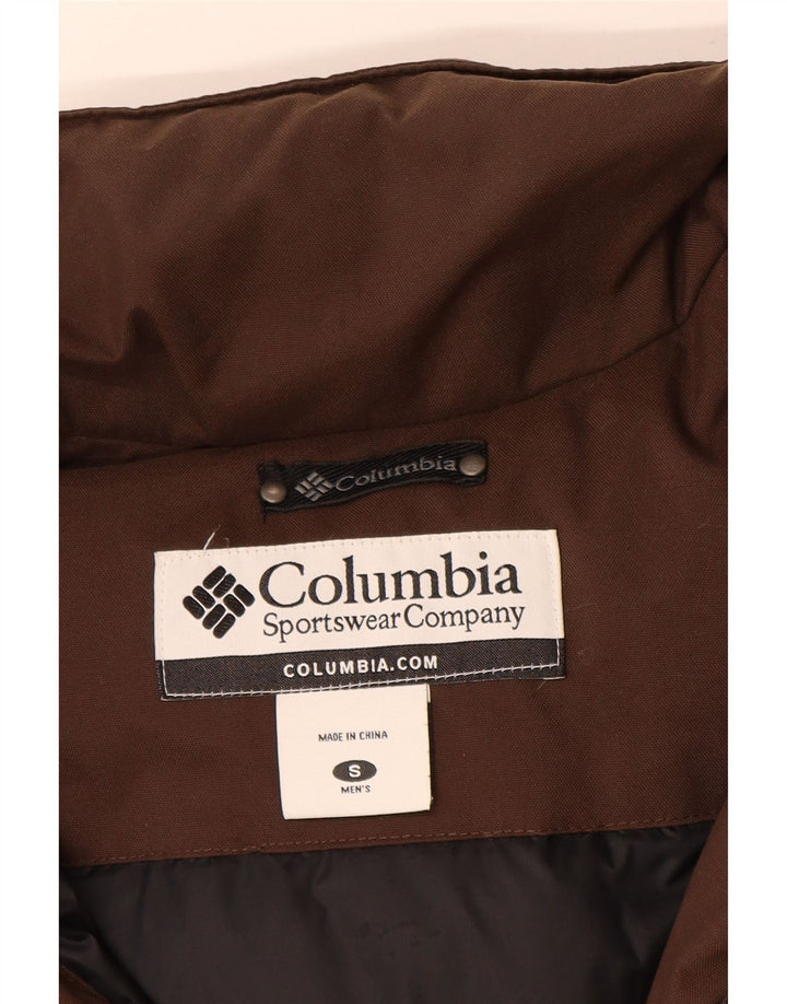 Мужская стеганая куртка Columbia UK 36, маленький коричневый нейлон