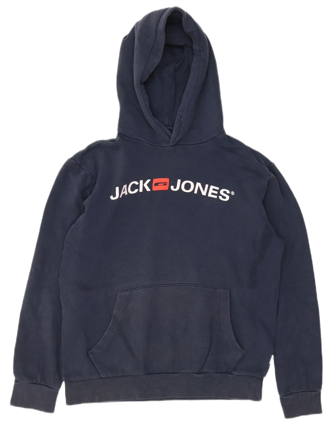 Мужской джемпер с капюшоном JACK & JONES, темно-синий, хлопок, средний размер