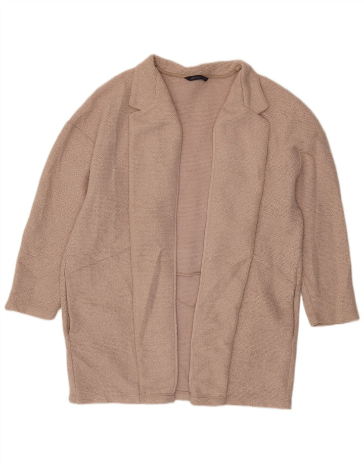 Женский удлиненный кардиган Marks & Spencer UK 20 2XL, розовый полиэстер