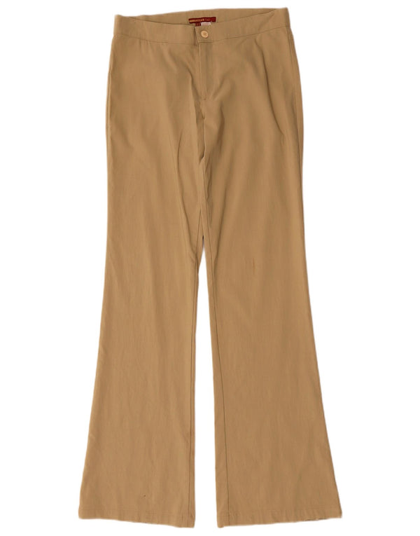 Женские повседневные брюки-клеш Zara EU 40 Medium W30 L32 Бежевый вискоза