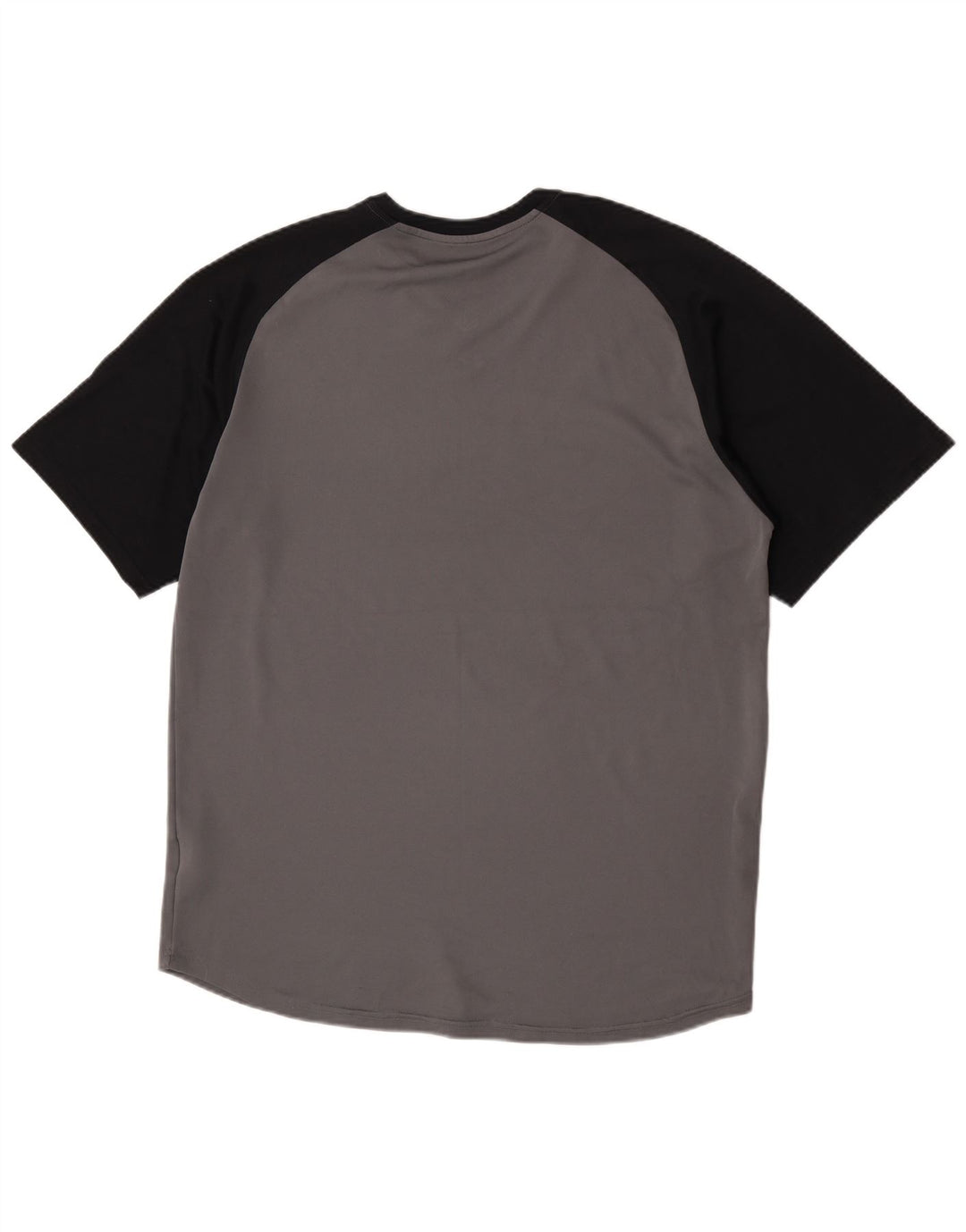 Мужская футболка Nike Dri Fit Top XL, серый полиэстер с цветными блоками