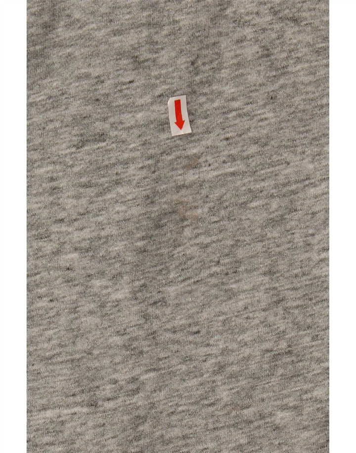 TOMMY HILFIGER Женский свободный свитер с капюшоном на молнии UK 10, маленький серый