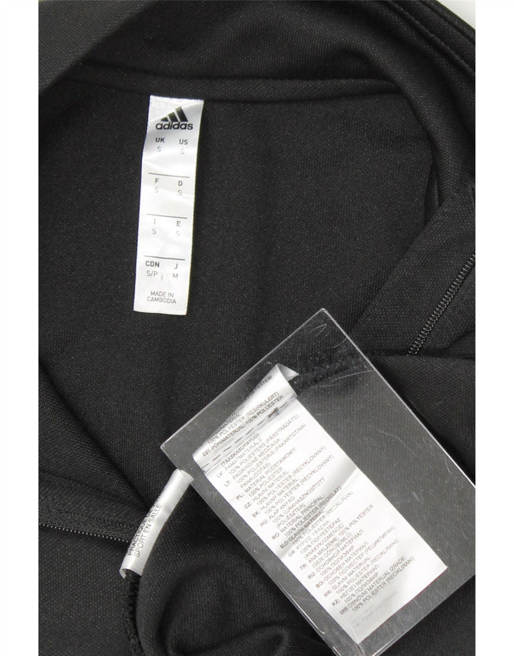 ADIDAS Mens Aeroready Zip Neck Pullover Tracksuit Top Small Black Vintage Adidas and Second-Hand Adidas from Messina Hembry 