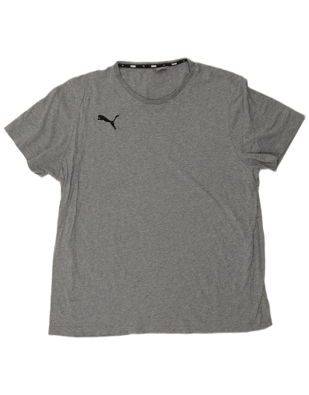 Мужская футболка PUMA Top 2XL Серая в крапинку