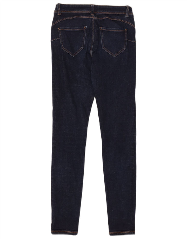 Женские джинсы скинни BENETTON W28 L30 Темно-синий полиэстер