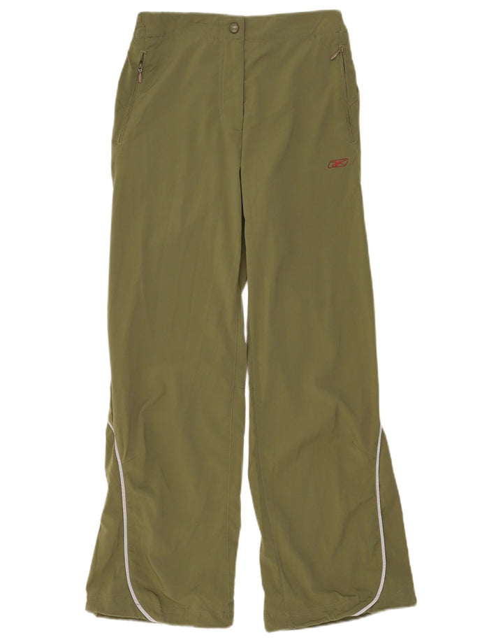 REEBOK Womens Straight Chino Trousers W28 L29 Khaki Polyester