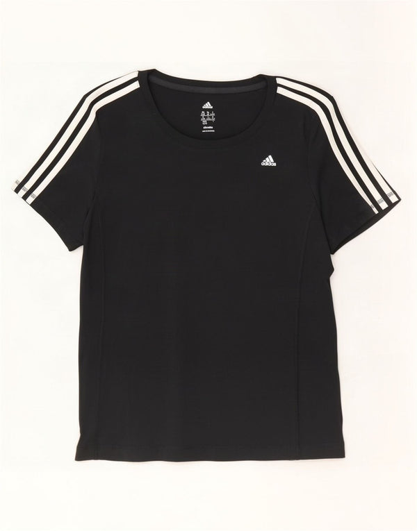 Женская футболка Adidas Climalite Top UK 18 XL, черный полиэстер