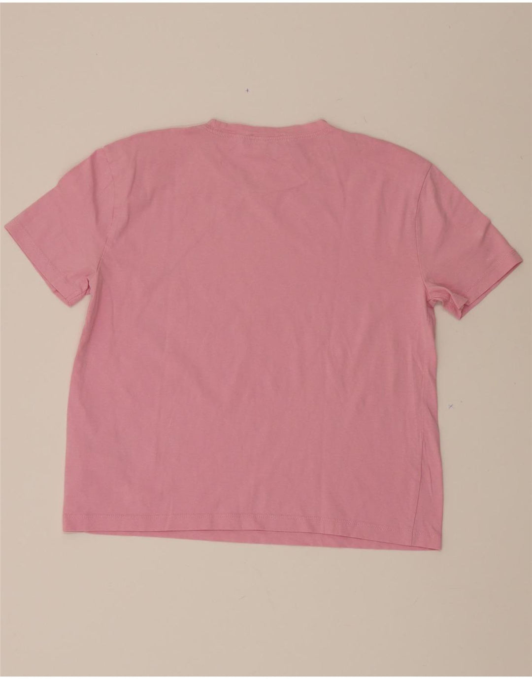 ZARA Womens T-Shirt Top UK 12 Medium Pink Cotton Vintage Zara and Second-Hand Zara from Messina Hembry 