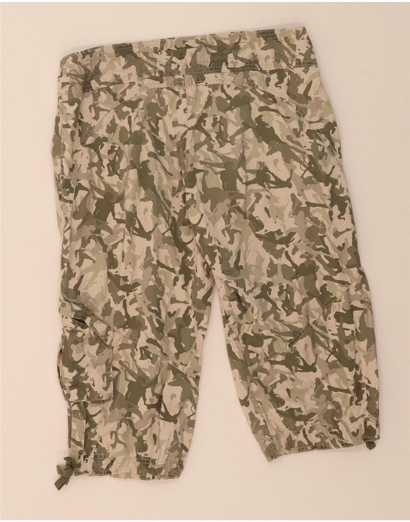 NIKE Womens Bermuda Cargo Shorts US 8/10 Medium W32 L18  Green Camouflage Vintage Nike and Second-Hand Nike from Messina Hembry 