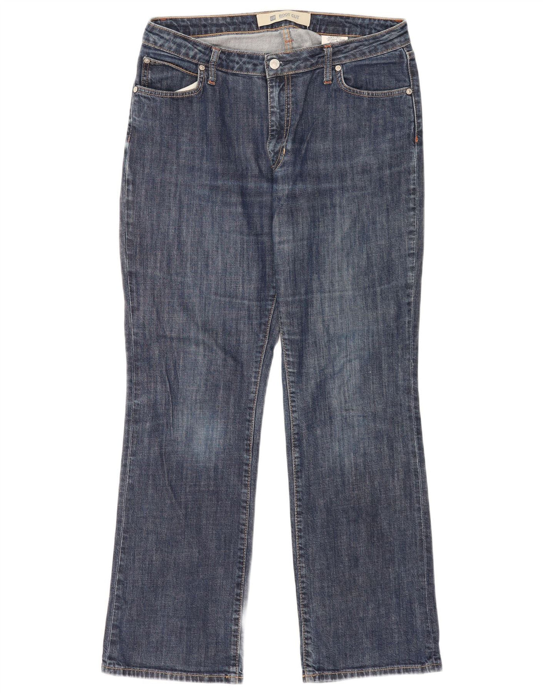 Женские эластичные джинсы Gap Bootcut, размер США 12, большой размер W32 L29, синий хлопок