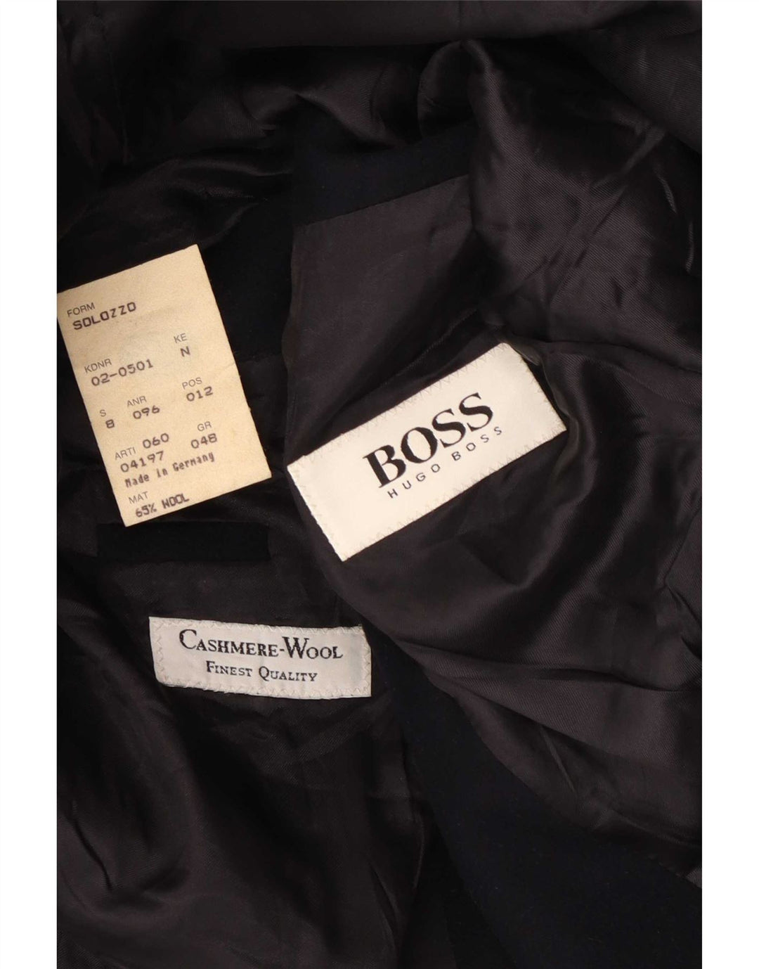 Мужской пиджак Hugo Boss с 2 пуговицами EU 48, средний темно-синий, шерстяной