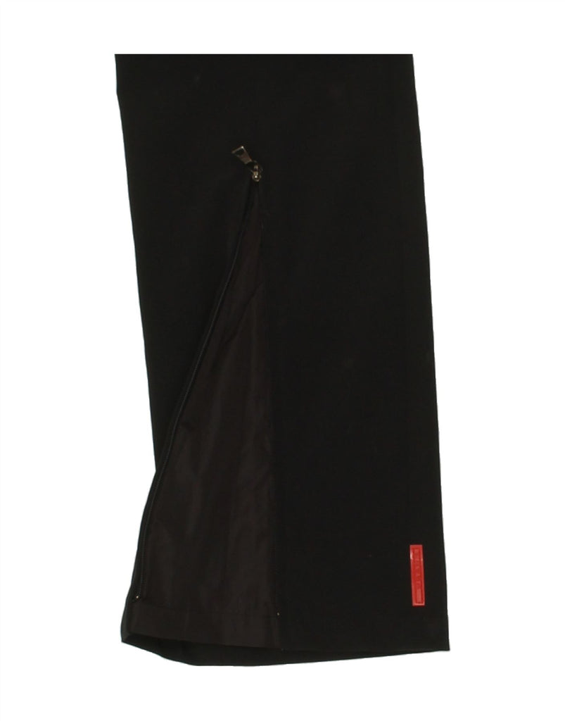 PRADA Womens Straight Casual Trousers IT 42 Medium W30 L30 Black Sports Vintage Prada and Second-Hand Prada from Messina Hembry 
