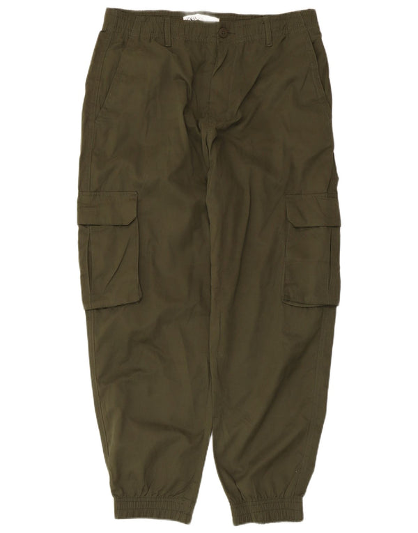 Женские укороченные брюки-карго Zara W31 L25 хаки