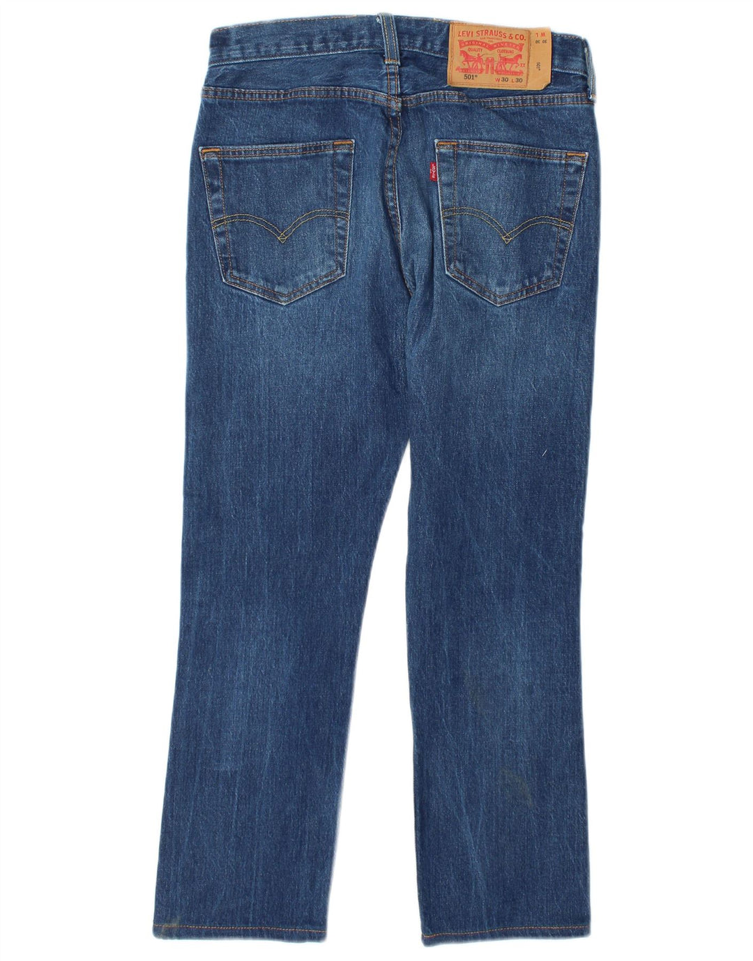 Мужские прямые джинсы Levi's 501 W30 L25 синие, хлопок