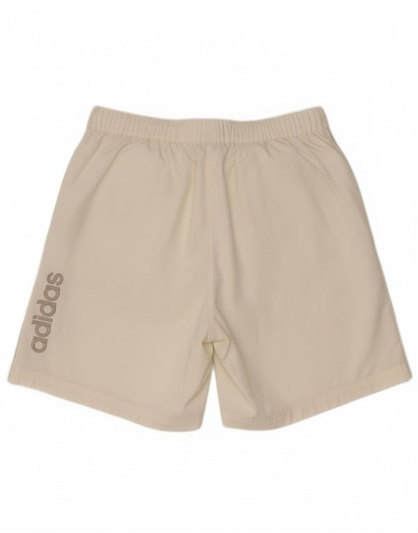 Женские шорты карго Adidas с рисунком W34 белого цвета из полиэстера