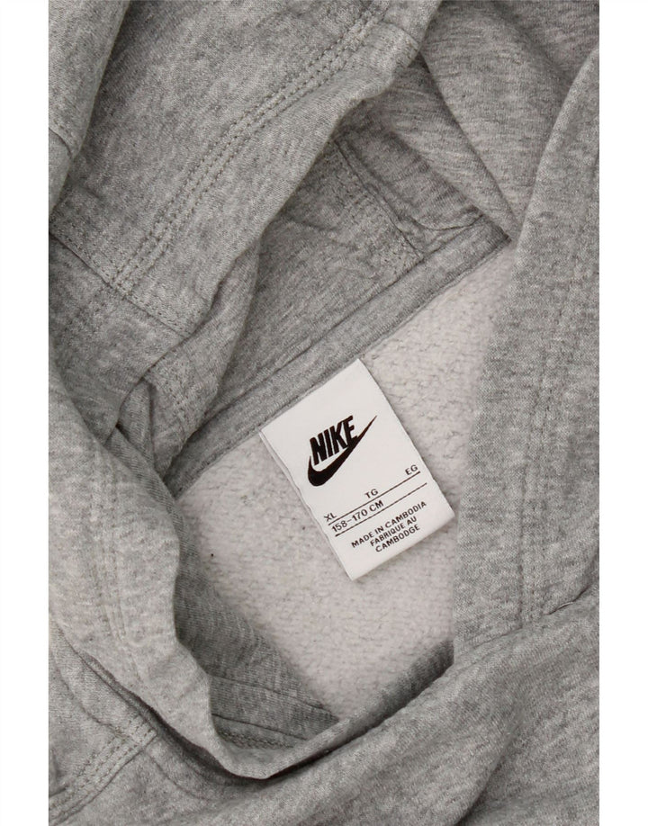 Джемпер с капюшоном Nike для мальчиков 13–14 лет, XL, серый