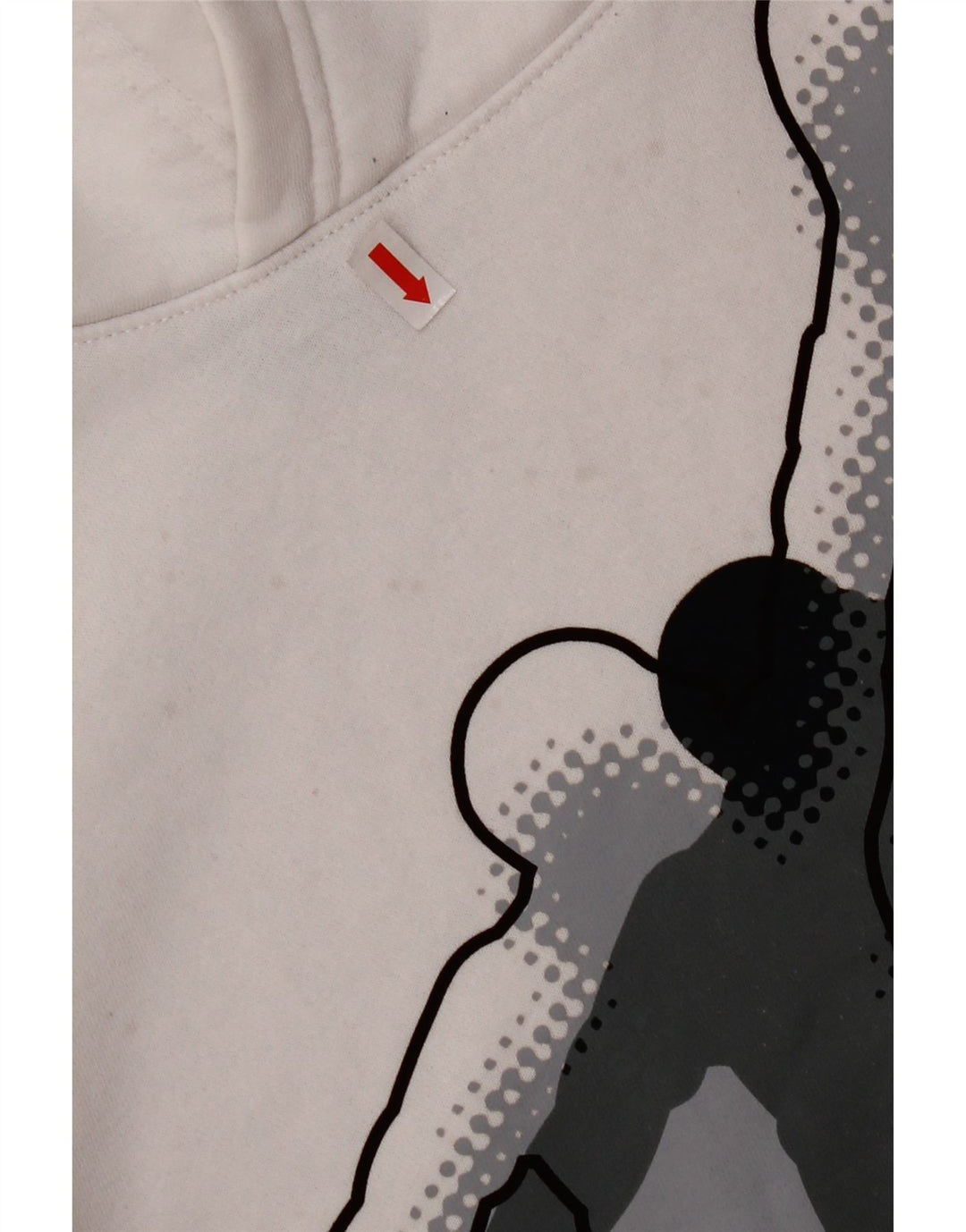 Джемпер с капюшоном JORDAN для мальчиков с рисунком, 13–14 лет, размер XL, белый хлопок