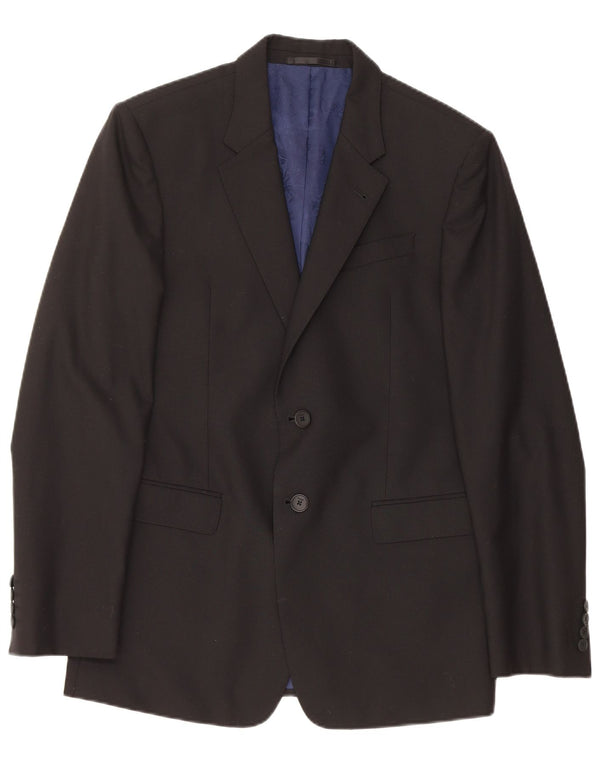 Мужской пиджак PAUL SMITH на 2 пуговицах, Великобритания 38, средний черный, шерстяной