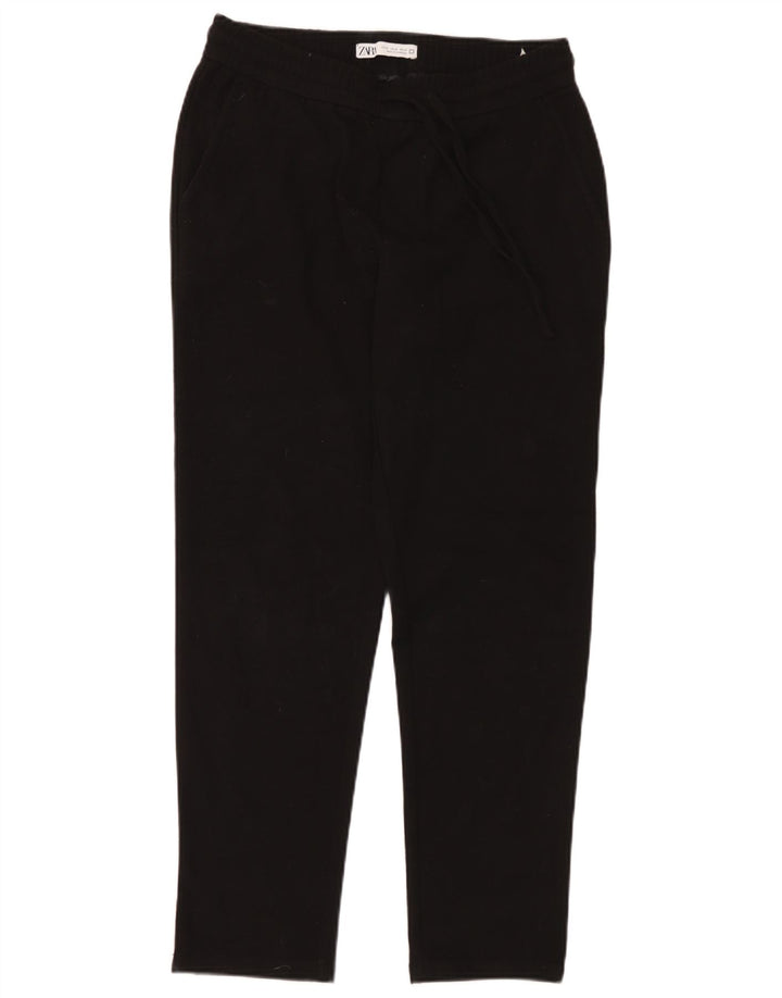 Мужские зауженные брюки-чиносы Zara Medium W31 L29, черные полиэстер